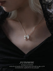 Rebellious Tenderness Platinum Plating Luxury Lace Butterfly Pendant Necklace™