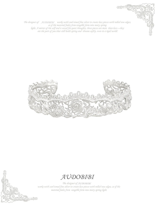 Rebellious Tenderness Platinum Plating Luxury Vintage Lace Adjustable Bangle Bracelet™