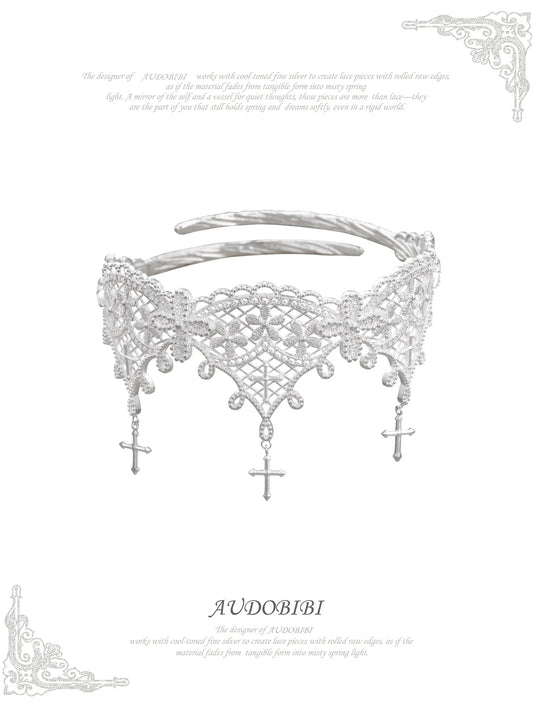 Rebellious Tenderness Platinum Plating Luxury Vintage Lace ArmRing™
