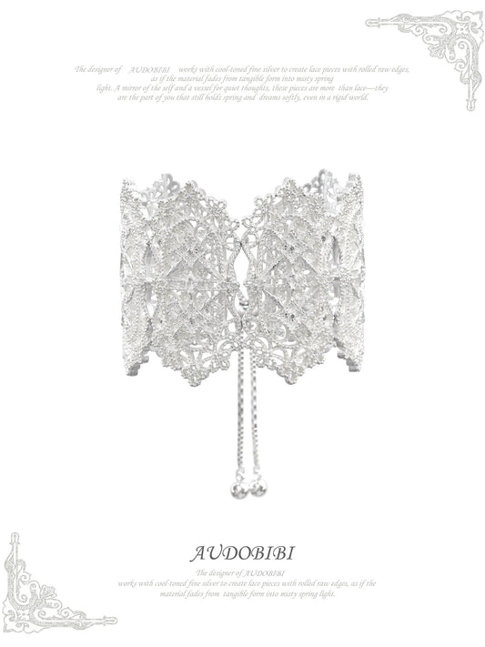 Rebellious Tenderness Platinum Plating Luxury Vintage Lace Bangle Bracelet™