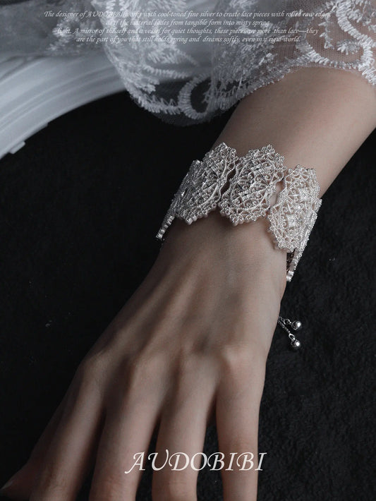 Rebellious Tenderness Platinum Plating Luxury Vintage Lace Bangle Bracelet™