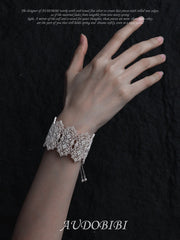 Rebellious Tenderness Platinum Plating Luxury Vintage Lace Bangle Bracelet™