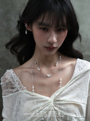 Rebellious Tenderness Platinum Plating Luxury Vintage Lace Baroque Ear Clip Ear Cuff™