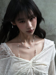 Rebellious Tenderness Platinum Plating Luxury Vintage Lace Baroque Ear Clip Ear Cuff™