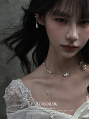 Rebellious Tenderness Platinum Plating Luxury Vintage Lace Baroque Ear Clip Ear Cuff™