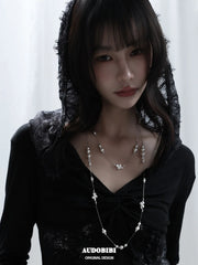 Rebellious Tenderness Platinum Plating Luxury Vintage Lace Baroque Pearl Necklace™