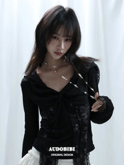 Rebellious Tenderness Platinum Plating Luxury Vintage Lace Baroque Pearl Necklace™