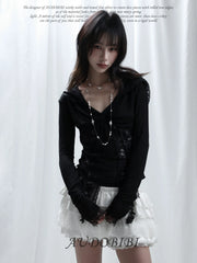 Rebellious Tenderness Platinum Plating Luxury Vintage Lace Baroque Pearl Necklace™
