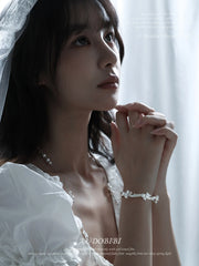 Rebellious Tenderness Platinum Plating Luxury Vintage Lace Bow-Front Bangle Bracelet™