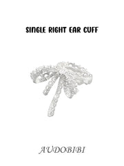 Rebellious Tenderness Platinum Plating Luxury Vintage Lace Bow-Front Ear Clip Ear Cuff™
