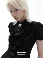 Rebellious Tenderness Platinum Plating Luxury Vintage Lace Brooch™