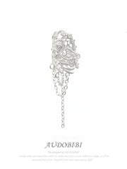 Rebellious Tenderness Platinum Plating Luxury Vintage Lace Ear Cuffs Ear Clips™