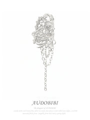 Rebellious Tenderness Platinum Plating Luxury Vintage Lace Ear Cuffs Ear Clips™