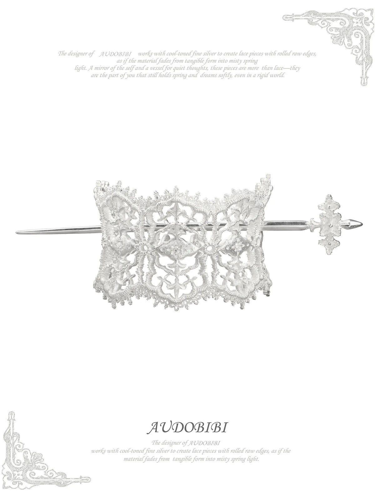 Rebellious Tenderness Platinum Plating Luxury Vintage Lace Hair Stick Hair Clip™