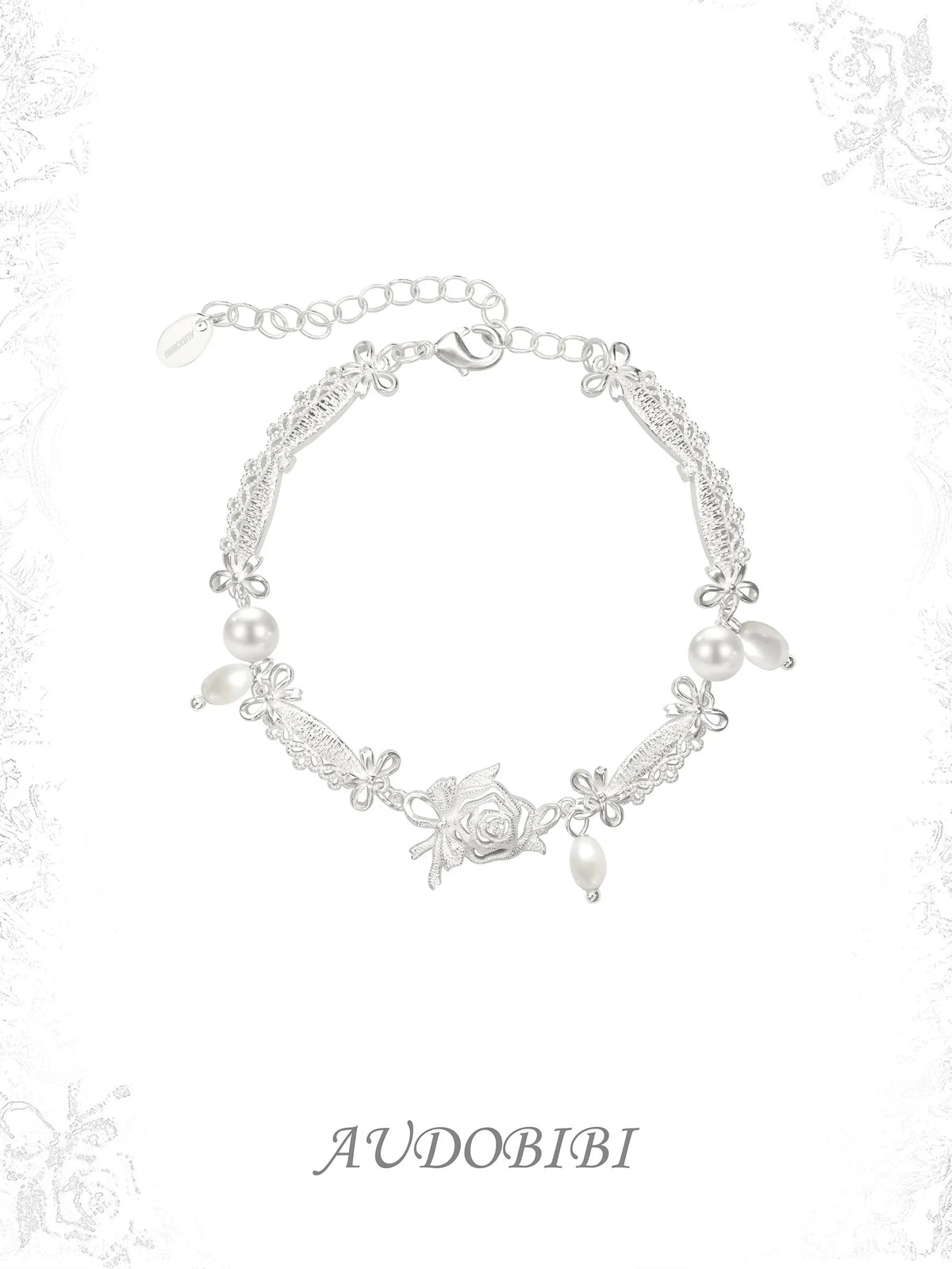 Rebellious Tenderness Platinum Plating Luxury Vintage Lace Pearls Bracelet™