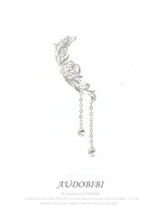 Rebellious Tenderness Platinum Plating Luxury Vintage Lace Rose Earrings™