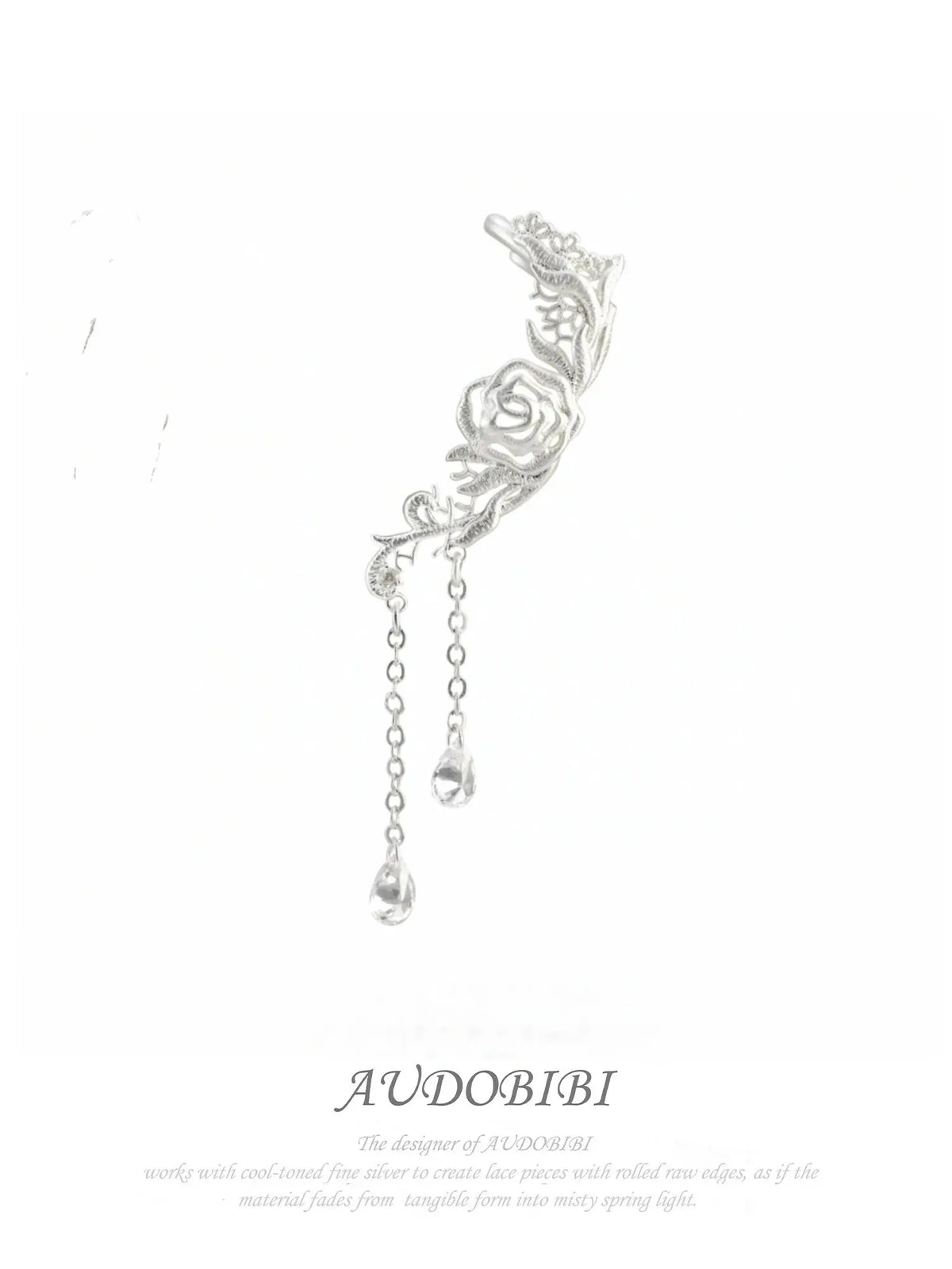 Rebellious Tenderness Platinum Plating Luxury Vintage Lace Rose Earrings™