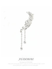 Rebellious Tenderness Platinum Plating Luxury Vintage Lace Rose Earrings™