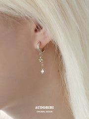 Royale Iris 18K Gold-Plated Vintage Iris Dangle Earrings™