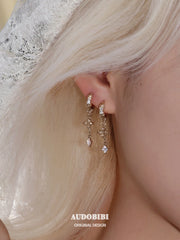 Royale Iris 18K Gold-Plated Vintage Iris Dangle Earrings™