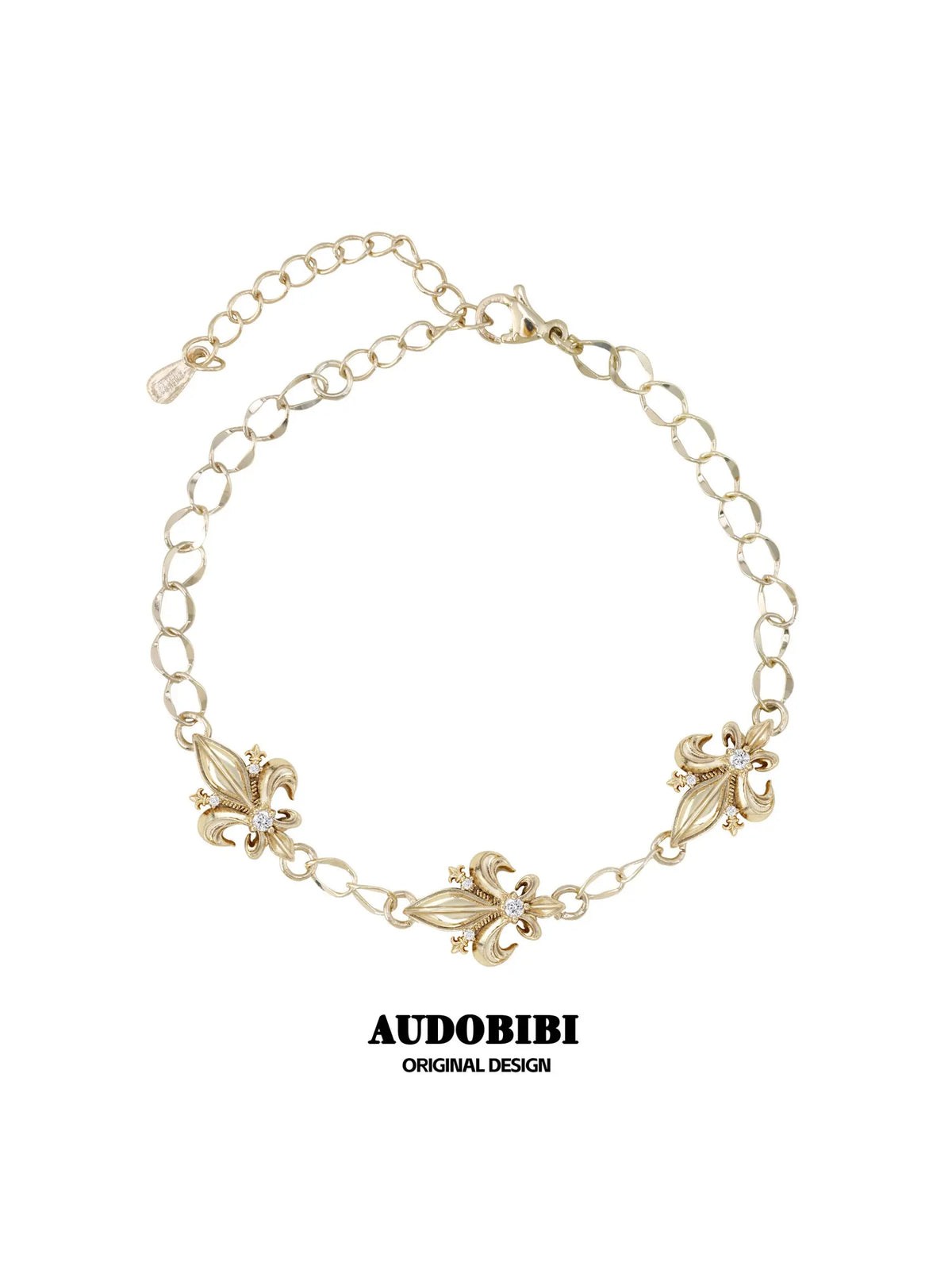 Royale Iris 18K Gold-Plated Vintage Iris Zircon Bracelet B™