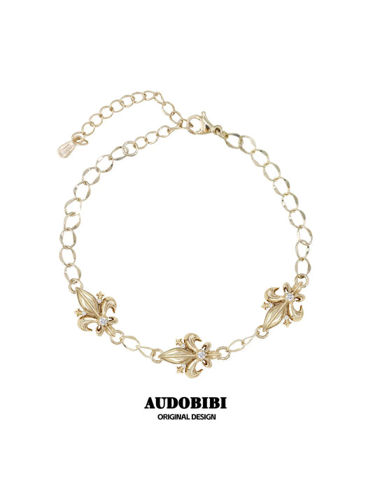 Royale Iris 18K Gold-Plated Vintage Iris Zircon Bracelet B™