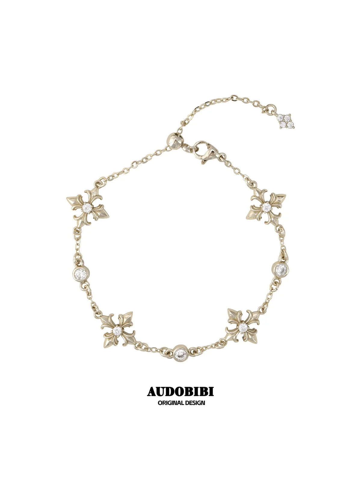 Royale Iris 18K Gold-Plated Vintage Iris Zircon Bracelet C™