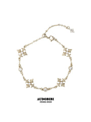 Royale Iris 18K Gold-Plated Vintage Iris Zircon Bracelet C™