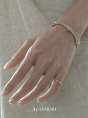 Royale Iris 925 Sterling Silver Vintage Iris Adjustable Ring Set A™