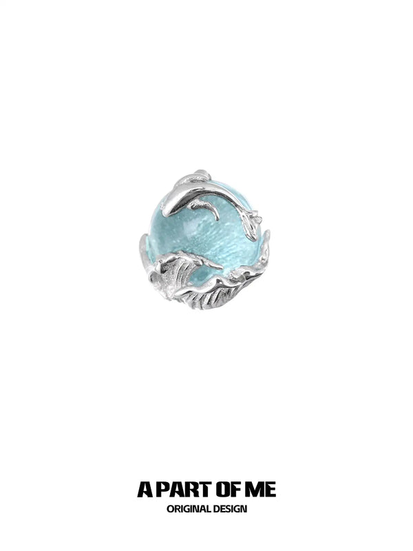 Siren's Song Colored Glass Beads 925 Sterling Silver Stud Earrings™