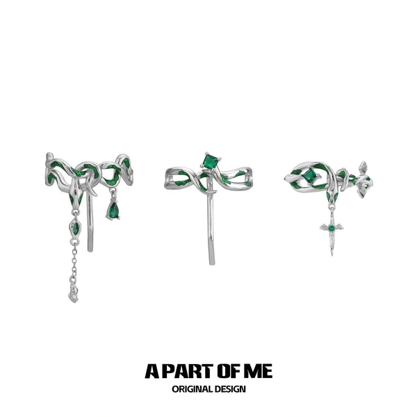 Slytherin House 18k Platinum Plating Snake 3 Types Hair Clips Hairclips™