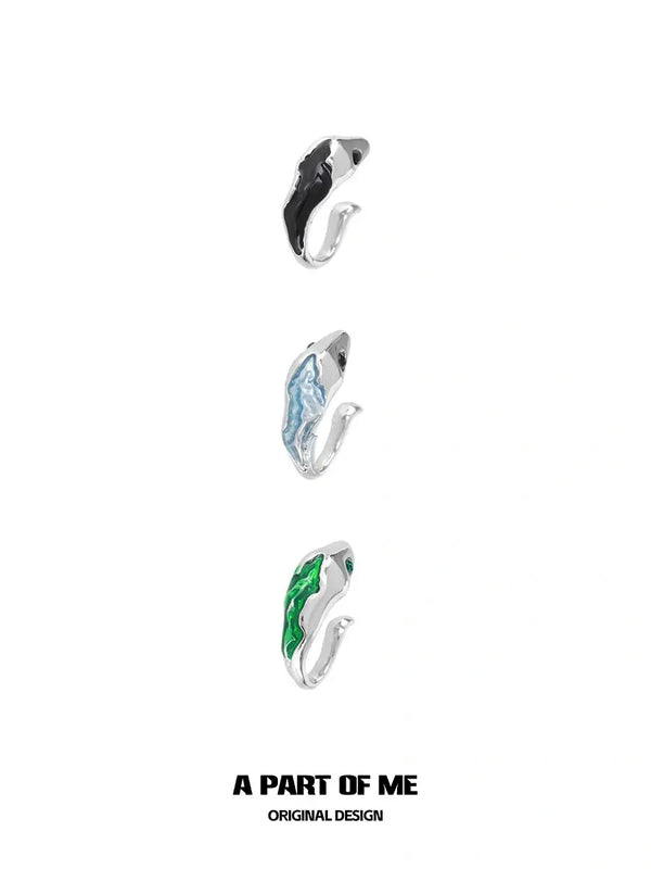 Slytherin House 18k Platinum Plating Tiny Baby Snake Earclips Ear Clips™