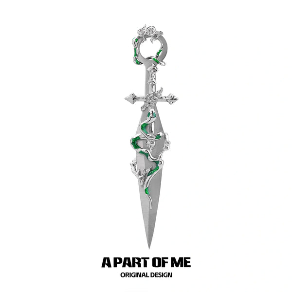 Slytherin House 18k Platinum Plated Twisted Snake DIY Kunai Crafts Decorative Knife™