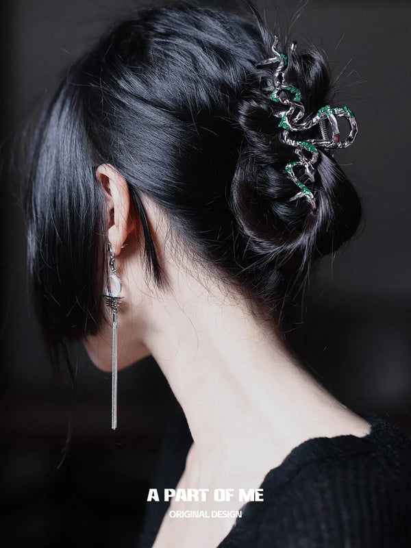 Slytherin House 18k Platinum Plating Twisted Snake Hairclips Hair Clips™