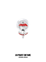 Summer Fruity 18K Platinum Plated Apple Planet Ear clips Stud Earrings™