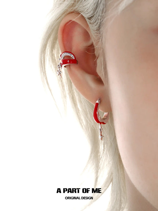 Summer Fruity 18K Platinum Plating Apple Slice Earclips Earrings™