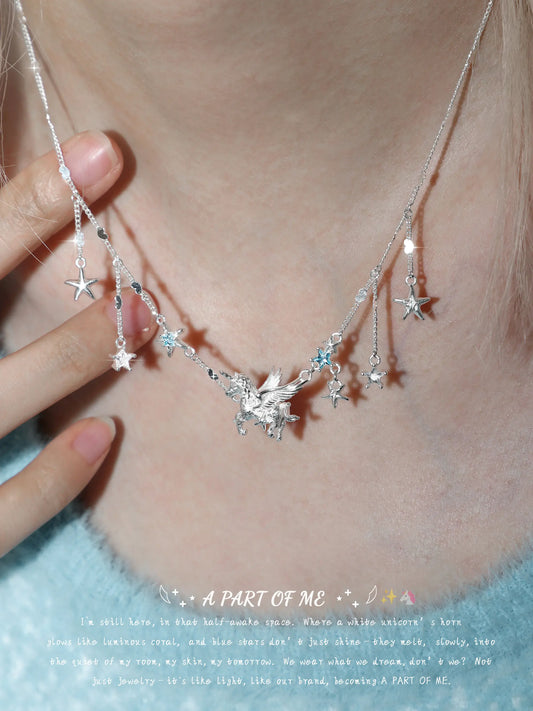 Unicorn Platinum-Plated Pendant Necklace™