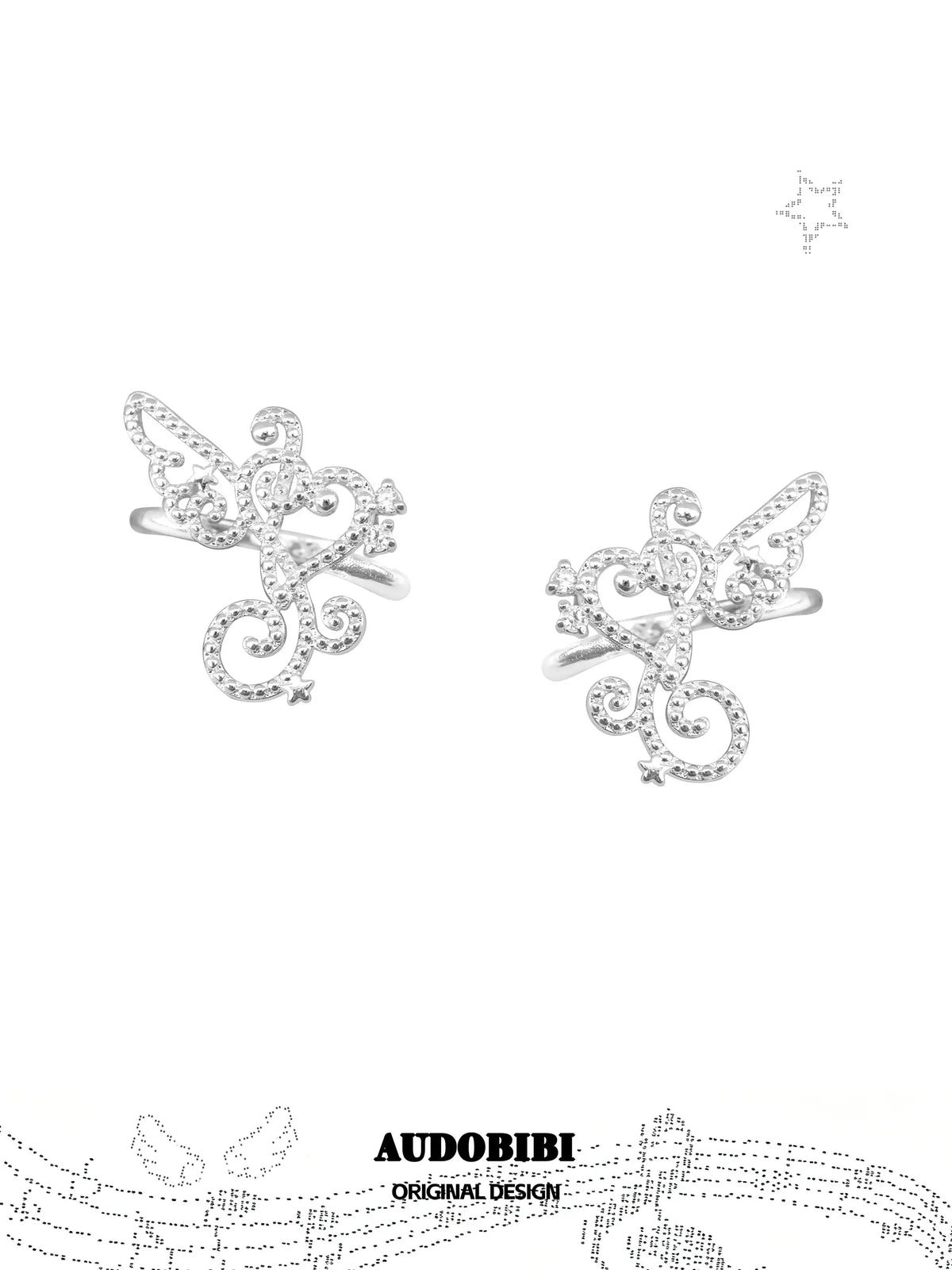 Winged Grace Platinum Plating Angel Wing Ear Cuff Ear Clip™
