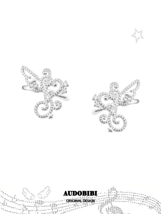 Winged Grace Platinum Plating Angel Wing Ear Cuff Ear Clip™