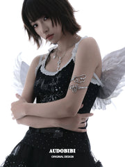 Winged Grace Platinum Plating Angel Wing Music Note ArmRing™