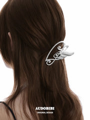Winged Grace Platinum Plating Music Note Wing Hair Clip™