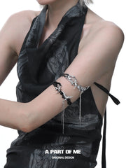 Winged Grace 18K Platinum Plating Agates Swallow Arm Rings™