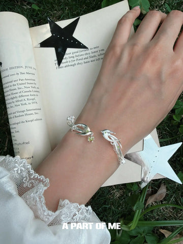 Winged Grace Flying Bird Adjustable Bangle Bracelet™
